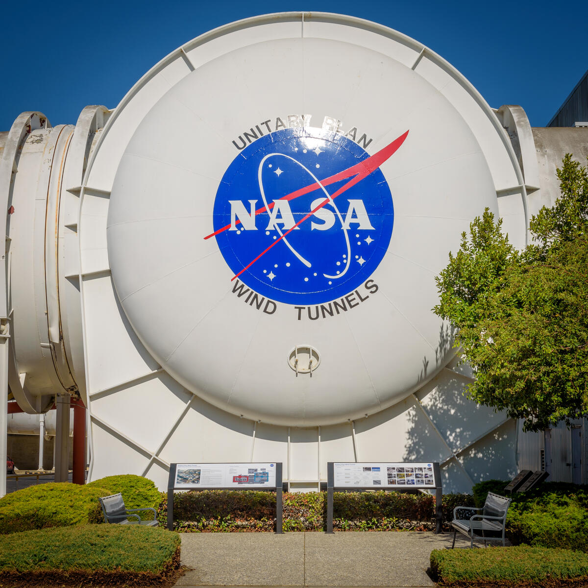 Exterior image of NASA's Unitary Plan Wind Tunnels