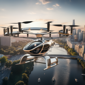 Rendering of future airplane design